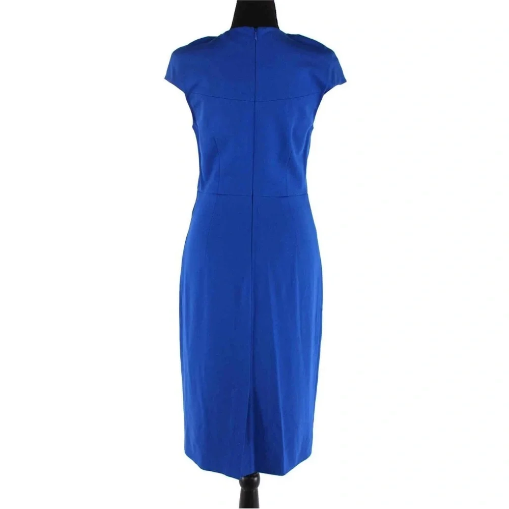 Diane Von Furstenberg Hadlie French Blue Sheath Hadlie Dress Midi- size 10